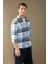 Regular Fit Kareli Oduncu Flanel Uzun Kollu Gömlek S9275AZ24AU 14