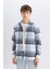 Regular Fit Kareli Oduncu Flanel Uzun Kollu Gömlek S9275AZ24AU 17