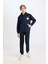 Erkek Çocuk Lacivert Kapüşonlu Sırt Baskılı Sweatshirt D3048A824WN 8