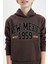 Erkek Çocuk Baskılı Kapüşonlu Kanguru Cepli Sweatshirt D3055A824WN 11