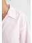 Oversize Geniş Kalıp Basic Düz Oxford Uzun Kollu Gömlek C4597AX24AU 11