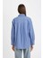 Oversize Geniş Kalıp Çizgili Poplin Uzun Kollu Gömlek D4899AX24AU 20