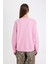 Relax Fit Bisiklet Yaka Baskılı Kalın Sweatshirt D3135AX24WN 10