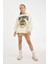 Kız Çocuk Harry Potter Oversize Geniş Kalıp Bisiklet Yaka Sweatshirt D3861A824AU 8