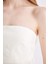 Straplez Bengalin Beyaz Mini Elbise D4193AX24HS 11