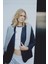 Oversize Geniş Kalıp Ceket Yaka Düğmeli Basic Düz Blazer Ceket D4446AX24AU 8
