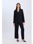 Oversize Geniş Kalıp Ceket Yaka Düğmeli Basic Düz Blazer Ceket D4446AX24AU 10