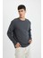 Regular Fit Bisiklet Yaka Waffle Uzun Kollu Tişört C1882AX24AU 9