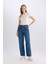 Carrot Fit Yüksek Bel Bilek Boy Jean Yıkamalı Pantolon D4334AX24AU 9