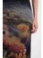 Bodycon Vücudu Saran Askılı Desenli Tül Askılı Maxi Elbise D5034AX24AU 12