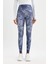 Fit Desenli Beli Saran Sporcu Tayt C9380AX24AU 10