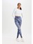 Fit Desenli Beli Saran Sporcu Tayt C9380AX24AU 14