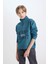 Erkek Çocuk Yarım Fermuarlı Dik Yaka Baskılı Sweatshirt D3058A824WN 9