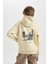 Erkek Çocuk Kapüşonlu Sırt Baskılı Sweatshirt D3039A824WN 8
