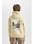 Erkek Çocuk Kapüşonlu Sırt Baskılı Sweatshirt D3039A824WN 14