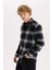 Regular Fit Kareli Oduncu Flanel Uzun Kollu Gömlek 13