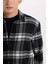Regular Fit Kareli Oduncu Flanel Uzun Kollu Gömlek 14