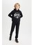 Erkek Çocuk Siyah NBA Brooklyn Nets Kapüşonlu Sweatshirt D3125A824AU 8
