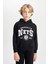 Erkek Çocuk Siyah NBA Brooklyn Nets Kapüşonlu Sweatshirt D3125A824AU 9