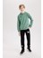 Erkek Çocuk Yeşil NBA Boston Celtics Kapüşonlu Sırt Baskılı Sweatshirt D3124A824AU 8