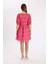 Babydoll Vual Kısa Kollu Brode Mini Abiye Elbise D4402AX24HS 10