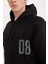 Relax Fit Kapüşonlu Baskılı Kalın Sweatshirt D4716AX24AU 10