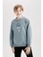 Erkek Çocuk NBA New York Knicks Kapüşonlu Sırt Baskılı Sweatshirt D3142A824AU 10