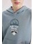 Erkek Çocuk NBA New York Knicks Kapüşonlu Sırt Baskılı Sweatshirt D3142A824AU 12