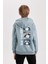 Erkek Çocuk NBA New York Knicks Kapüşonlu Sırt Baskılı Sweatshirt D3142A824AU 13