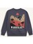Erkek Çocuk Oversize Geniş Kalıp Bisiklet Yaka Sırt Baskılı Sweatshirt D5787A824WN 18