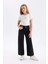 Kız Çocuk Wide Leg Kargo Geniş Bol Paça Jean Pantolon D5449A824WN 7