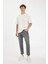Slim Cropped Fit Dar Kalıp Normal Bel Dar Paça Jean Pantolon D5866AX24AU 10