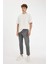 Slim Cropped Fit Dar Kalıp Normal Bel Dar Paça Jean Pantolon D5866AX24AU 11