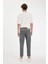 Slim Cropped Fit Dar Kalıp Normal Bel Dar Paça Jean Pantolon D5866AX24AU 14