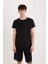 %100 Pamuk Regular Fit Bisiklet Yaka Kısa Kollu Pike Tişört C2563AX25SP 7