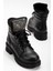Mabel Taşlı Deri Bot Siyah 3