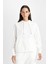 Relax Fit Kapüşonlu Kanguru Cepli Kalın Basic Düz Sweatshirt W1240AZ24WN 8