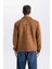 Slim Fit Dar Kesim Süet Mont Ceket Gömlek Yaka Cepli Astarlı Y5362AZ24AU 12