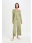Pijama Takım Viskon Puantiyeli Uzun Kollu Üst Beli Lastikli Alt-Fall in Love D5659AX24AU 6