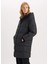 Regular Fit Kapüşonlu Fermuarlı Cepli Parka D5953AX24WN 6