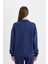 Relax Fit Polo Yaka Baskılı Kalın Sweatshirt D5296AX24AU 12