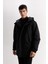 Regular Fit Kapüşonlu Fermuarlı Cepli Mont D5969AX24CW 10