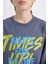 Erkek Çocuk 2'li Takım Baskılı Sweatshirt Beli Lastikli Eşofman Altı D3563A824WN 11
