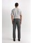 Antrasit Pantolon Tailored Regular Fit Normal Kesim Düz Paça Cepli D3704AX24AU 12