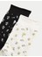 2'li Pamuk Karışımlı Çiçek Desenli Bilek Boyu Çorap 4