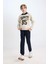 Erkek Çocuk 2'li Takım Baskılı Kapüşonlu Sweatshirt Eşofman Altı D4741A8NS 8