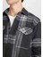 Regular Fit Polo Yaka Kareli Oduncu Flanel Uzun Kollu Gömlek D6027AX24AU 17