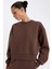 Boxy Fit Bisiklet Yaka Kalın Basic Düz Sweatshirt B8568AX24WN 7