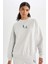 Fit NBA Los Angeles Lakers Oversize Geniş Kalıp Bisiklet Yaka Sweatshirt C8103AX24AU 7