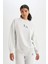 Fit NBA Los Angeles Lakers Oversize Geniş Kalıp Bisiklet Yaka Sweatshirt C8103AX24AU 9